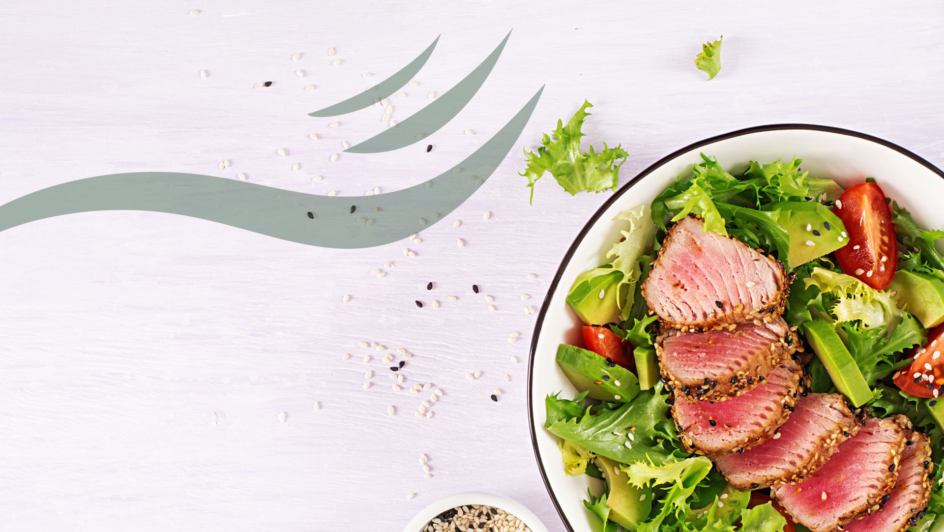 Zeleninový salát s rybou